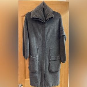 Brunello Cucinelli ribbed-knit coat